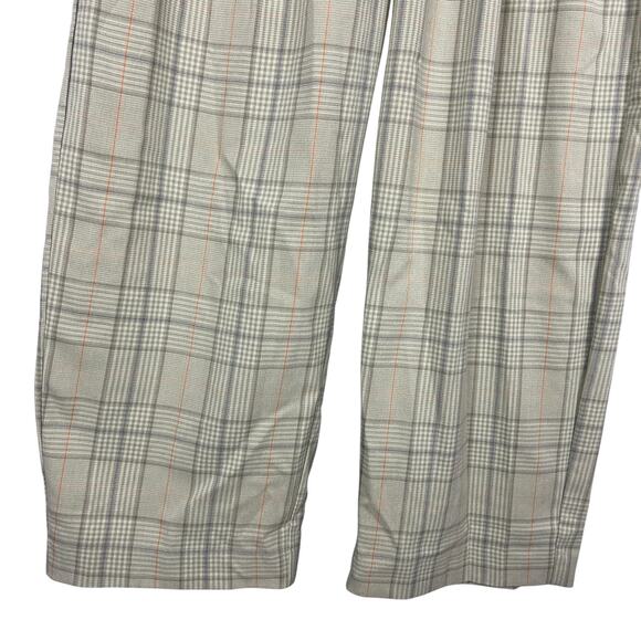 Urban Outfitters Oversized Plaid Tartan Wide Leg Trouser Pants 0 - Picture 4 of 7